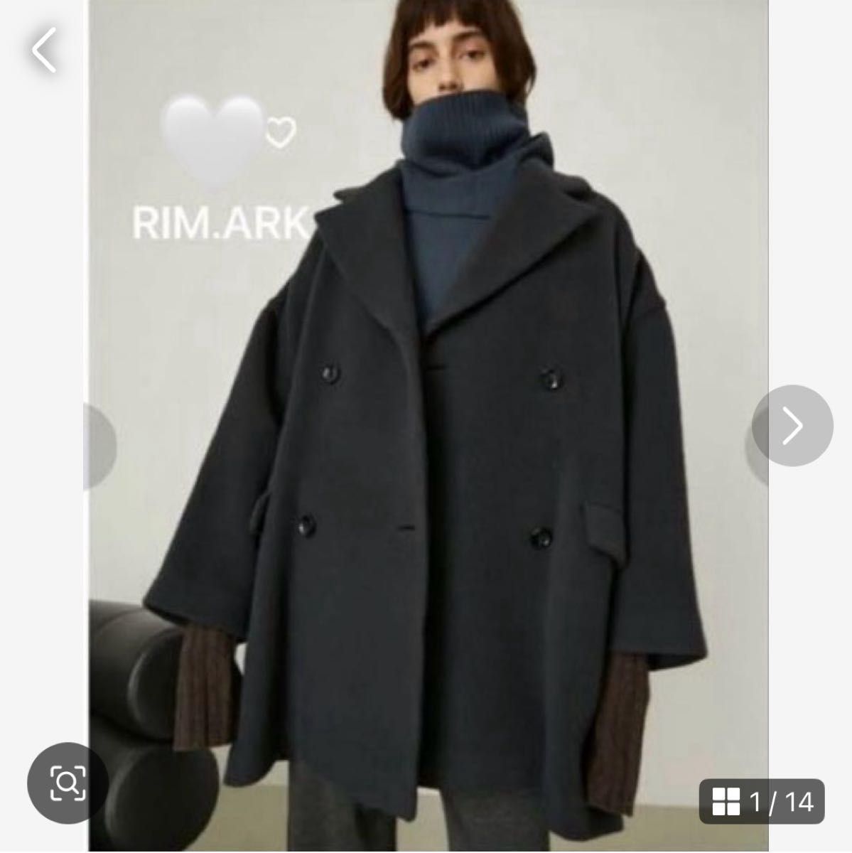 RIM ARK リムアーク Wide double－breasted CT チェスターコート