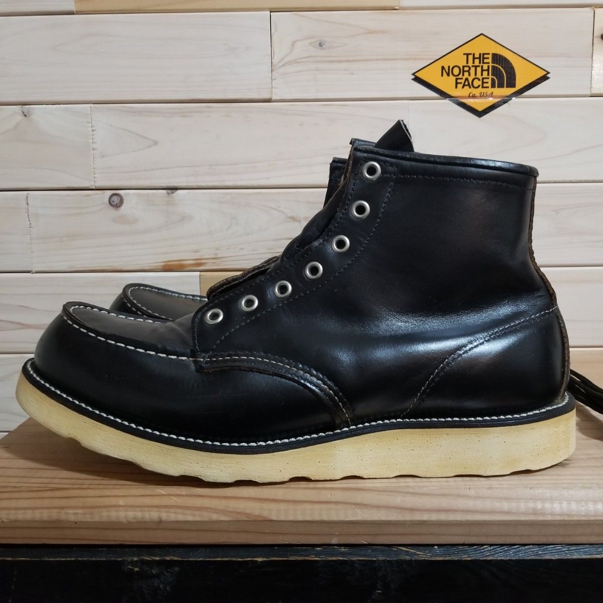 デッド 廃盤 90s 茶芯 羽タグ レッドウィング REDWING 8130 黒 29 0