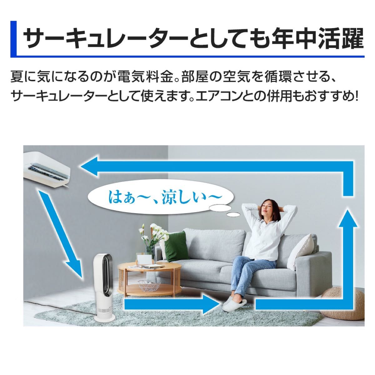 2024年最新モデル ジャパネット ダイソン Hot＋Cool AM09 ファン