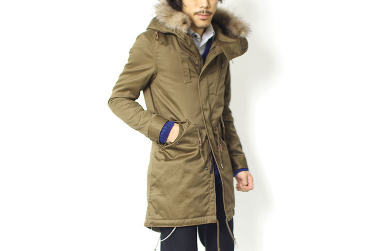 ラウンジリザード 高密度WEAPON M51 ファー付きモッズコート 5452