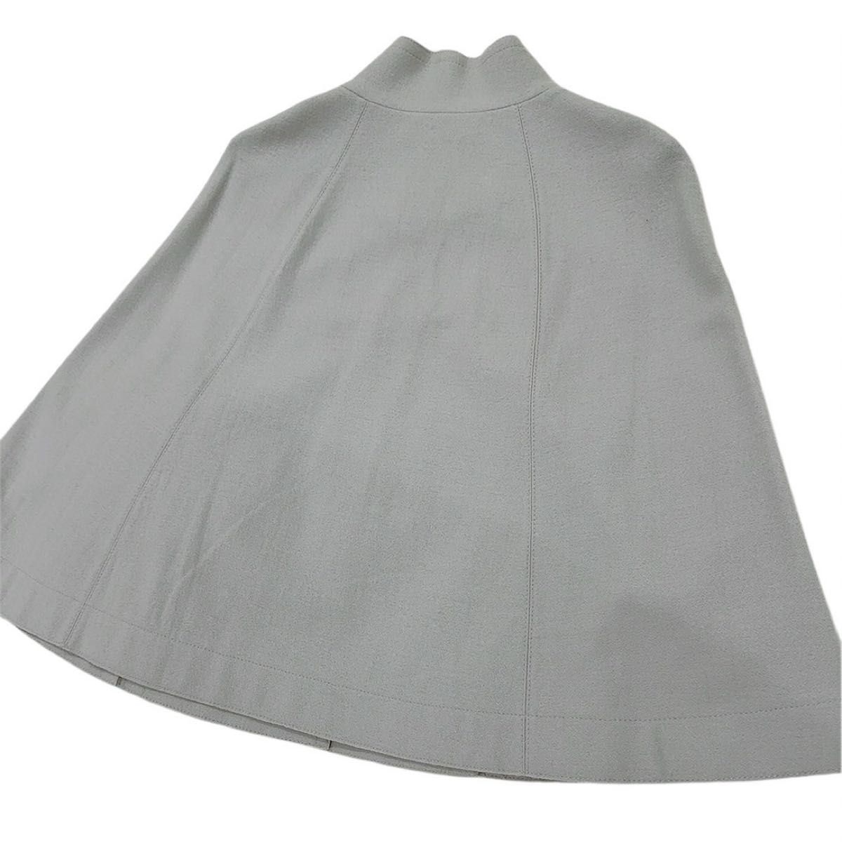 美品 23区 ポンチョ 38 オンワード樫山 ケープ アウター ウール コート