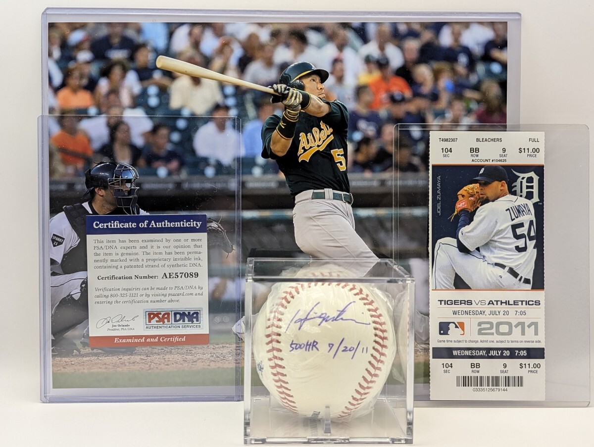 MLB ニューヨーク・ヤンキース 松井秀喜 ＃55 直筆サイン入り フォト