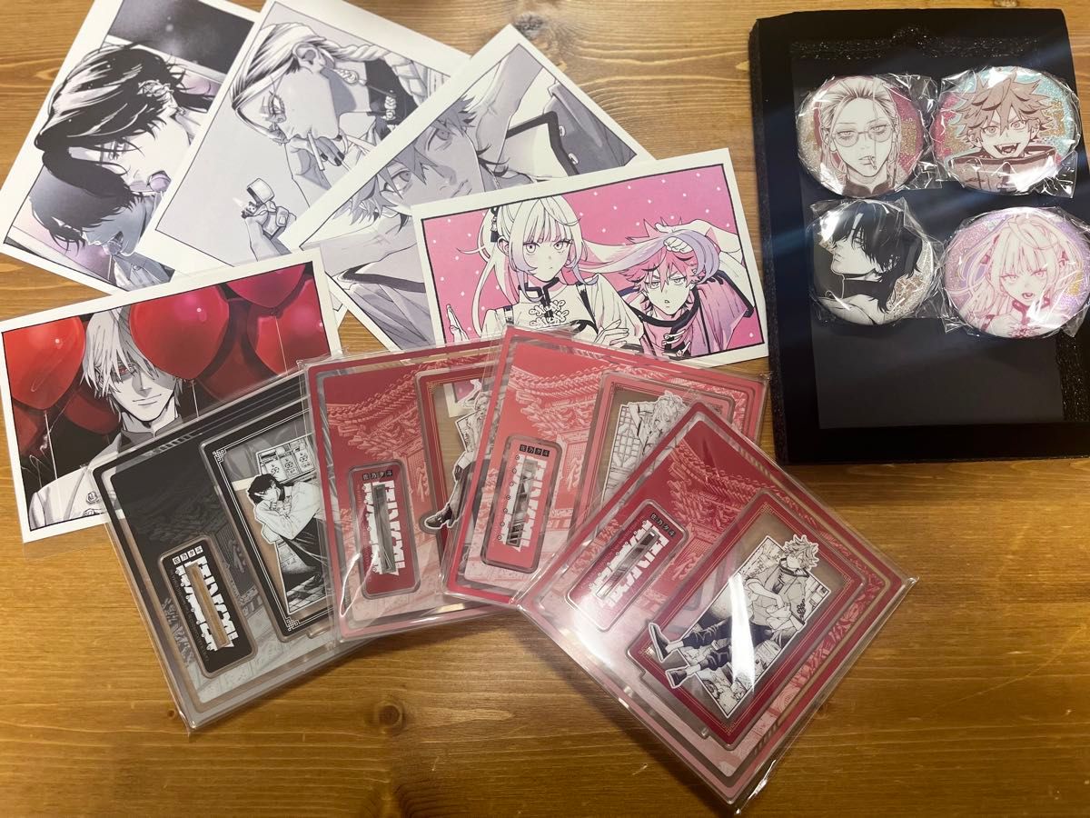 極楽街 中国限定特装版(漫画1〜2巻＋限定特典) アクリルスタンド 缶