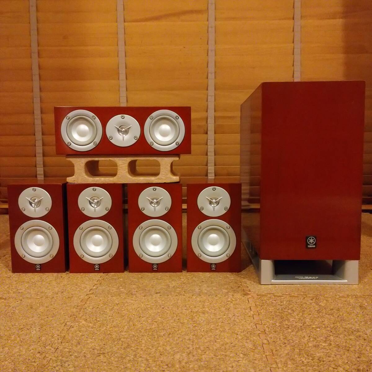 YAMAHA NS-P025＆NS-M025 5 1chスピーカーシステム おてがる発送（日本