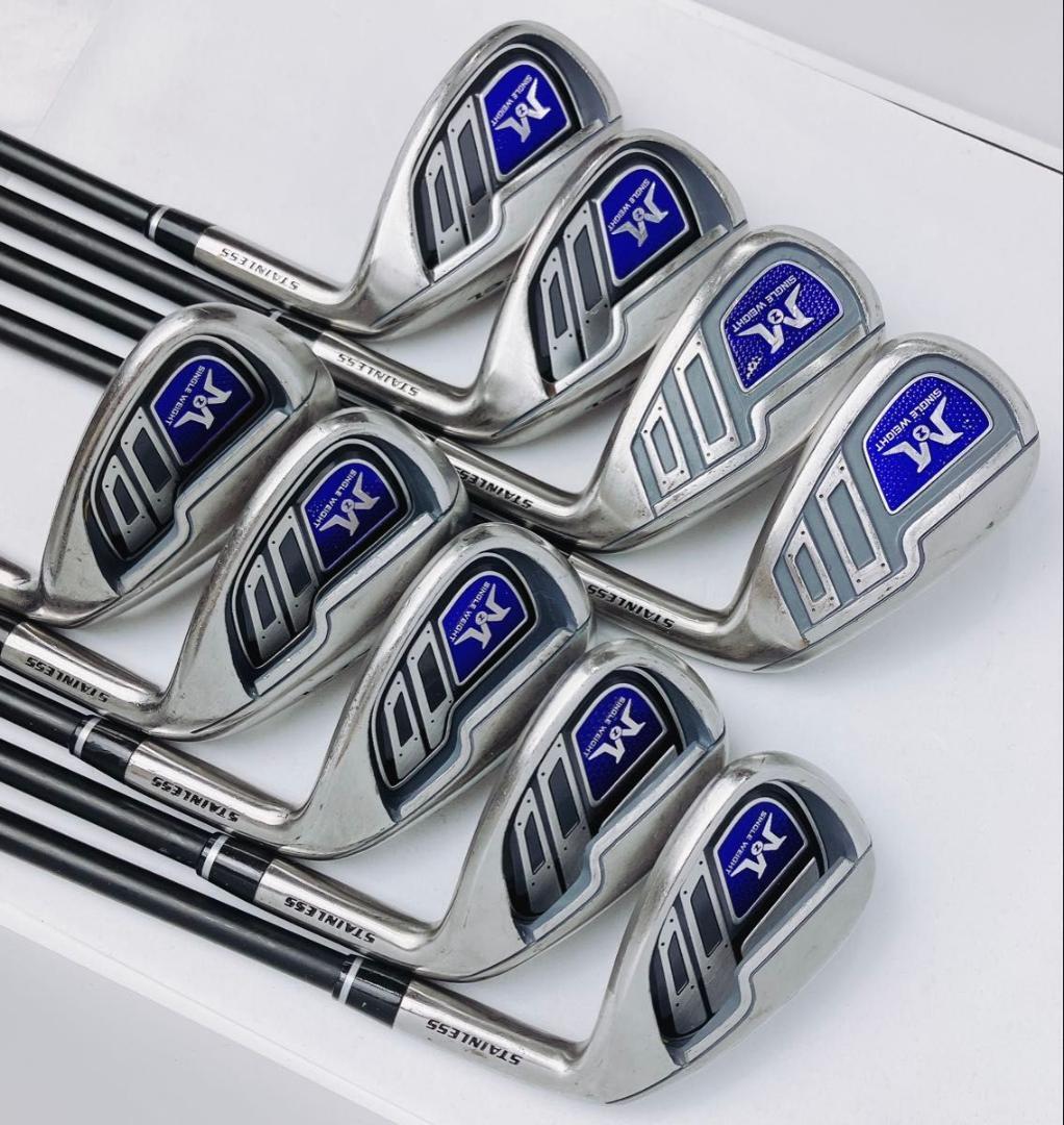 Yahoo!オークション - 豪華9本 MAZEL ワンレングス アイアン ゴルフク