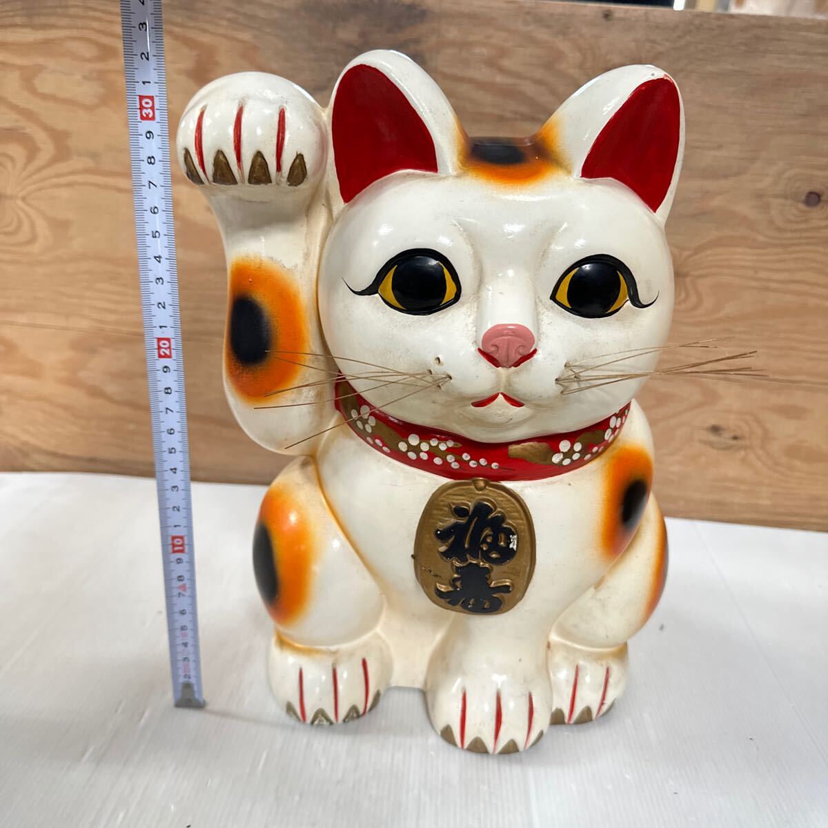 1950-60年代 瞳が美しく雰囲気抜群のふくよかな体型が可愛い特大招き猫