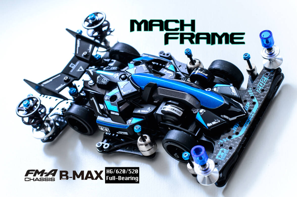 ミニ四駆完成品 マッハフレームFMA Blk フルベアリング未走行｜Yahoo