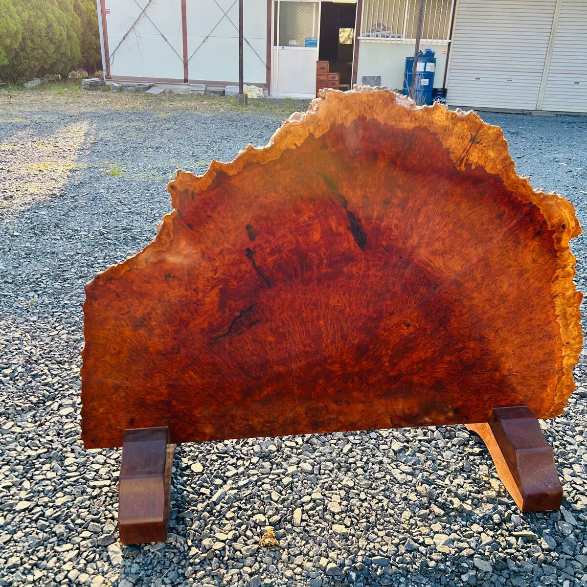 花梨 玉杢 敷板 天然木 花台 香炉台 瘤杢 琥珀 唐木 テーブル 2026年