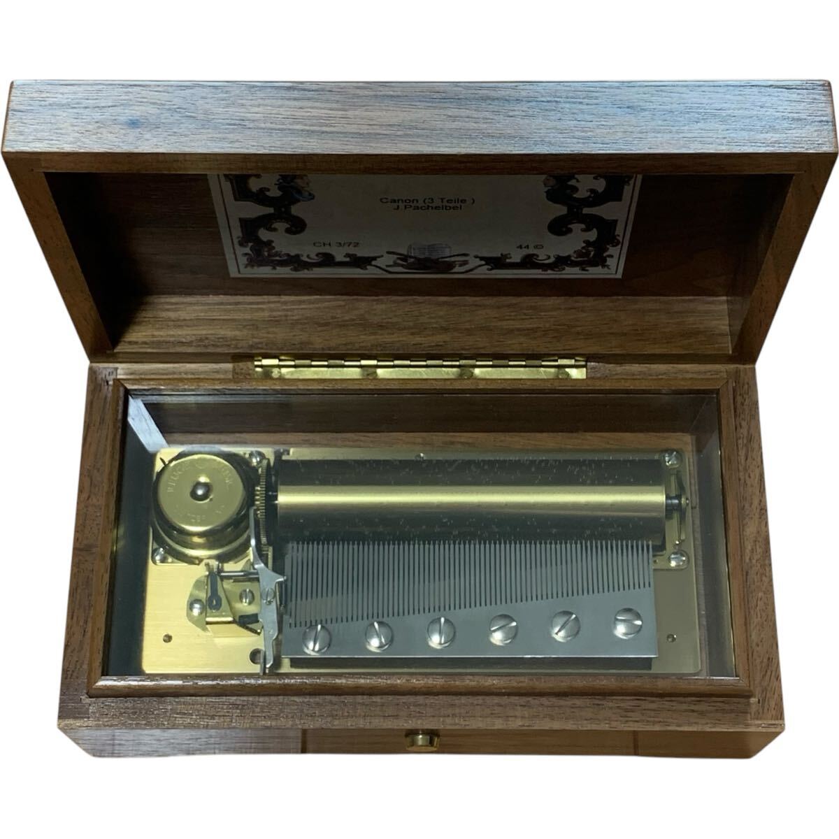 リュージュ72弁オルゴール Canon リーフ型象篏細工