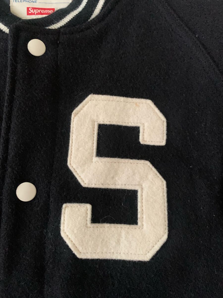 Yahoo!オークション - SUPREME 2011AW VARSITY JACKET 黒 L supreme シ