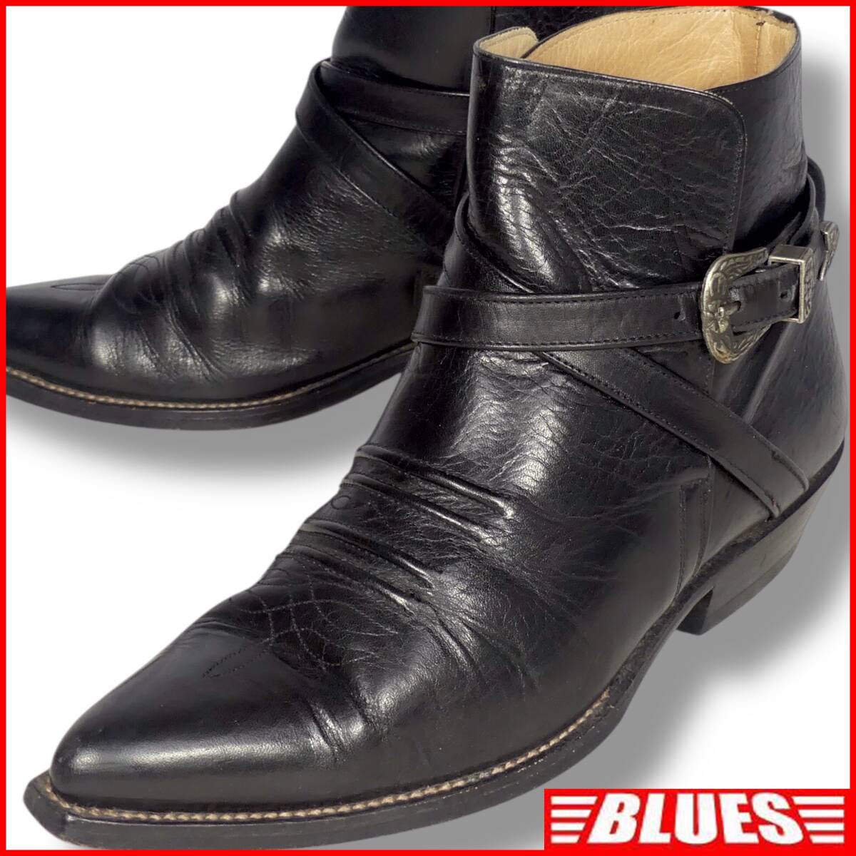 即決 スペイン製 SANCHO 25 5cm レザージョッパーブーツ ウエスタン