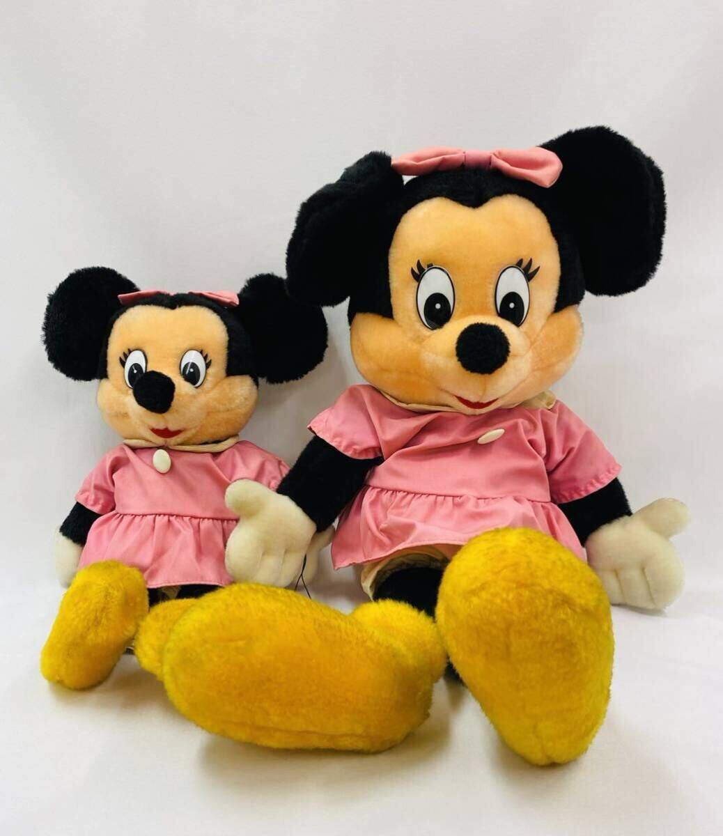 希少 80'sビンテージ ミニーマウス ミニーちゃん ぬいぐるみ 2体