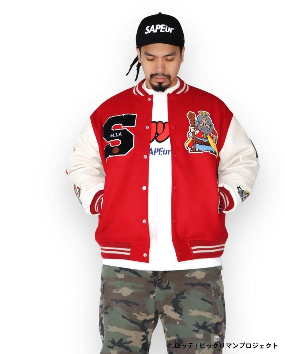 SAPEur x ビックリマン Varsity Jacket サイズL｜Yahoo!フリマ（旧