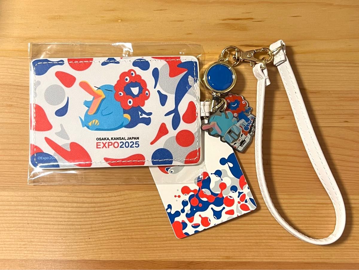 会場限定品】万博記念 オリジナル合皮パスケース ミャクミャク イコ