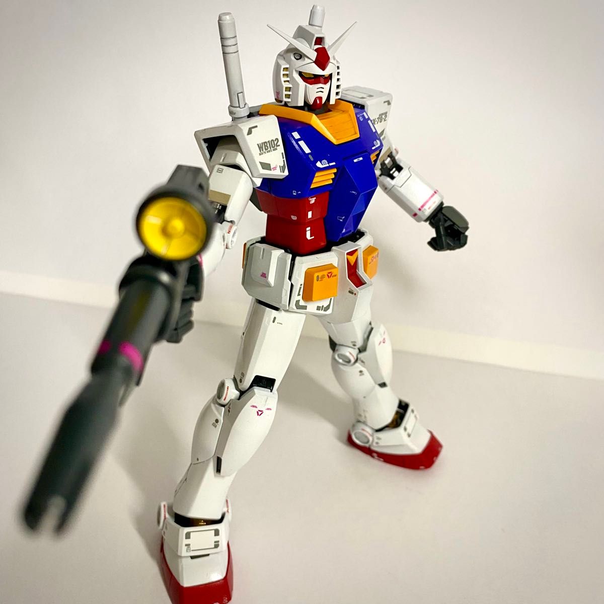 MG MG 1/100 RX-78-2ガンダム Ver2 0 全塗装 完成品｜Yahoo!フリマ（旧