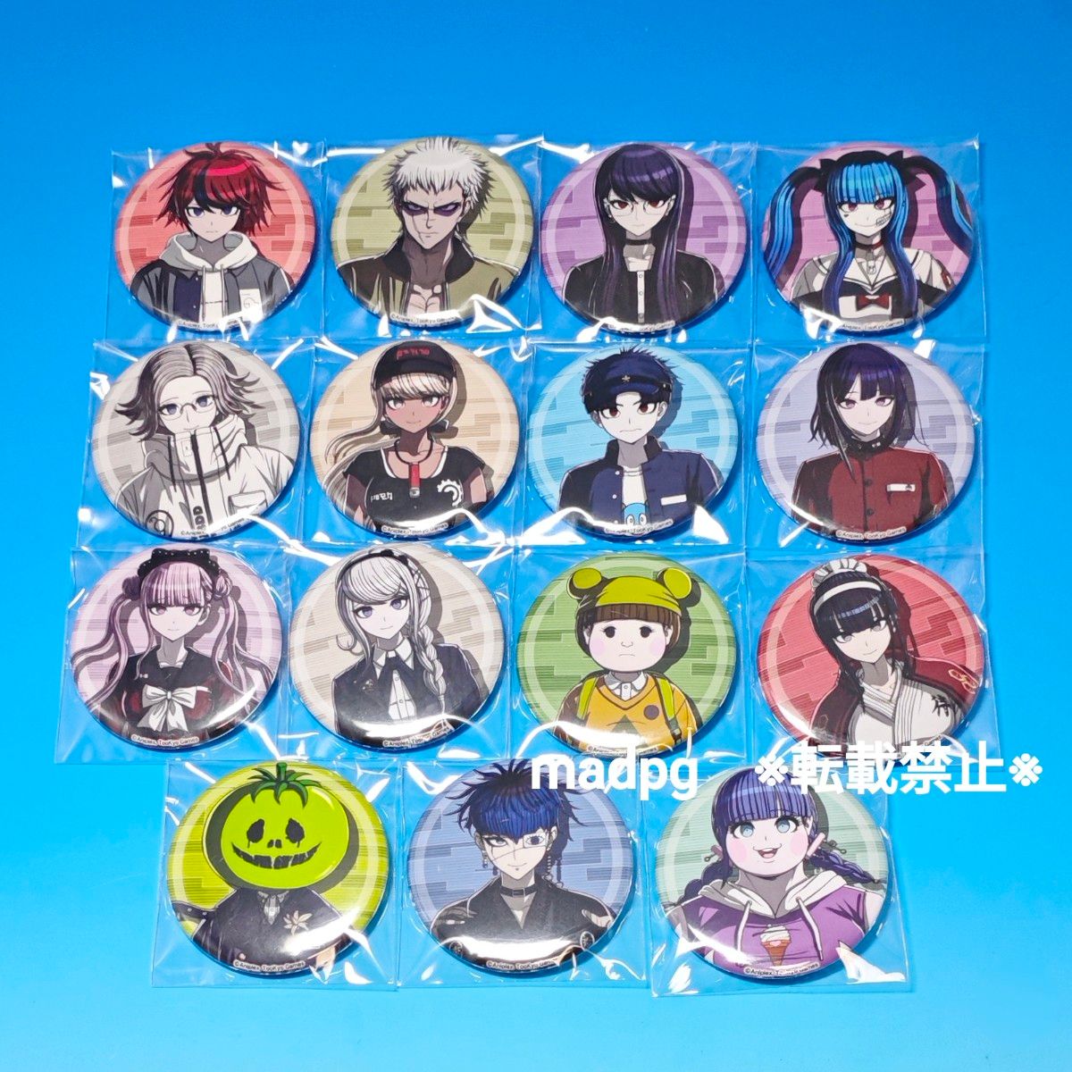 HUNDRED LINE WonderGOO特典 缶バッジ全15種コンプリートセット ハンド