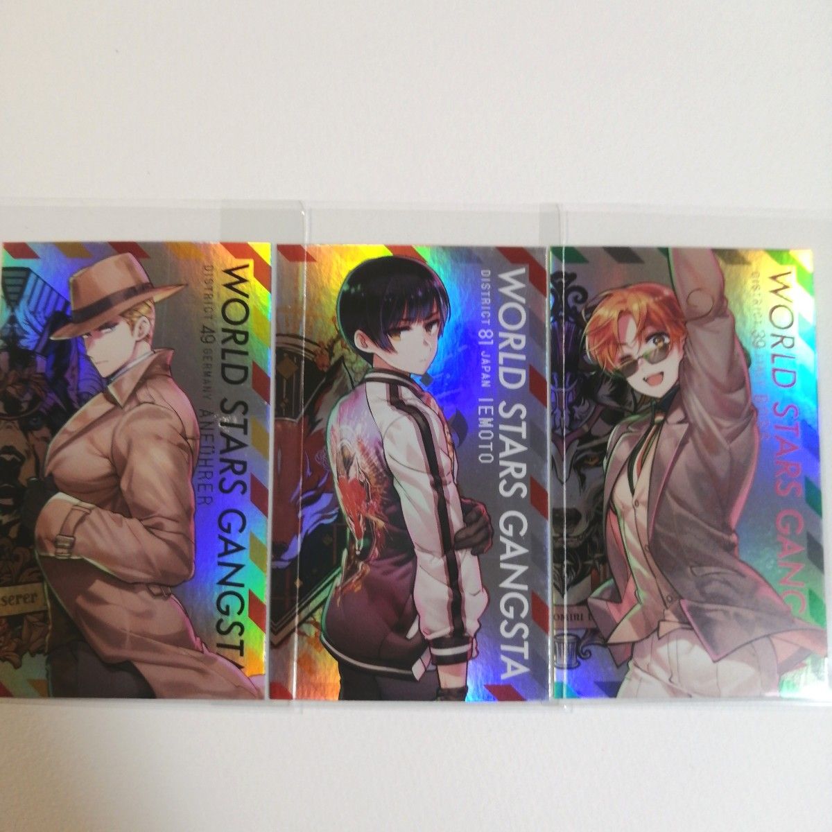 ヘタリア ワールドスターズ ギャングスタ メタリックカード 3種 コンプ