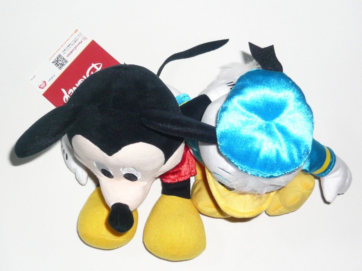 ミッキー＆ドナルド ペアぬいぐるみ 未使用 タグ付き ディズニー