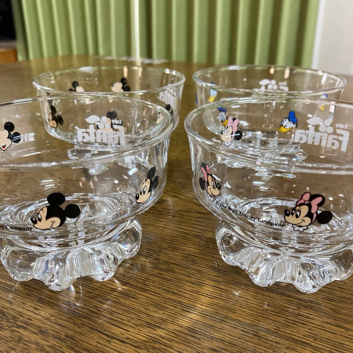 昭和レトロ ファンタ デザートグラス ディズニー 4つセット ミッキー