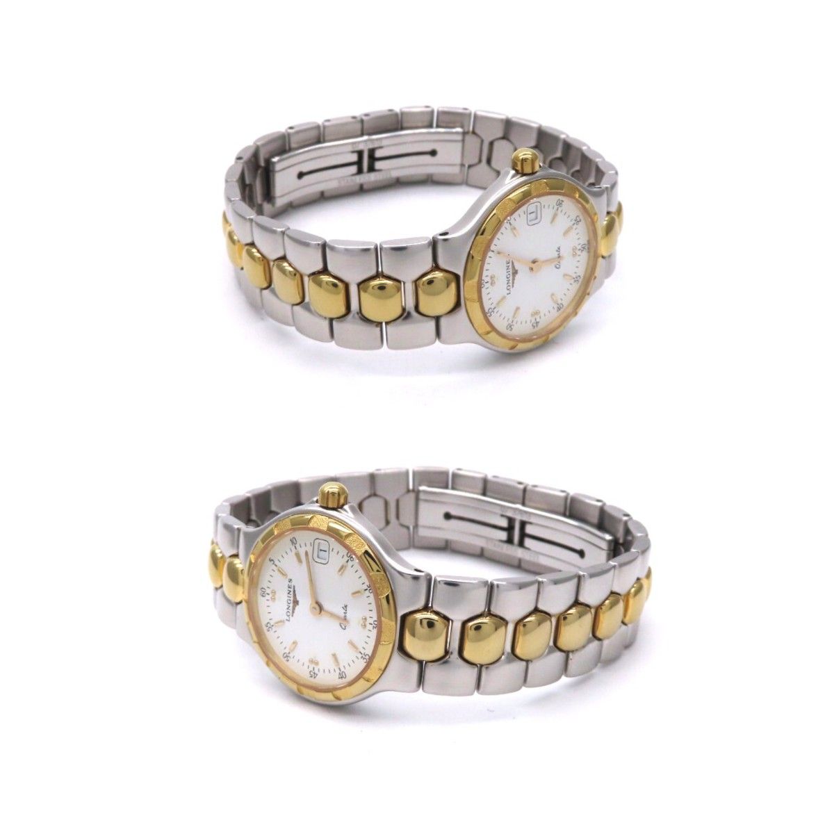 コンクエスト】LONGINES 'ロンジン 時計' GPコンビモデル レディース