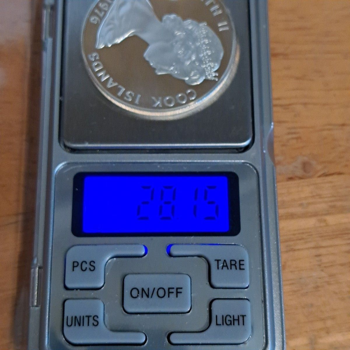 1976年クック諸島 5ドル銀貨 品位SV500 28g ミント出し 外国銀貨 外国