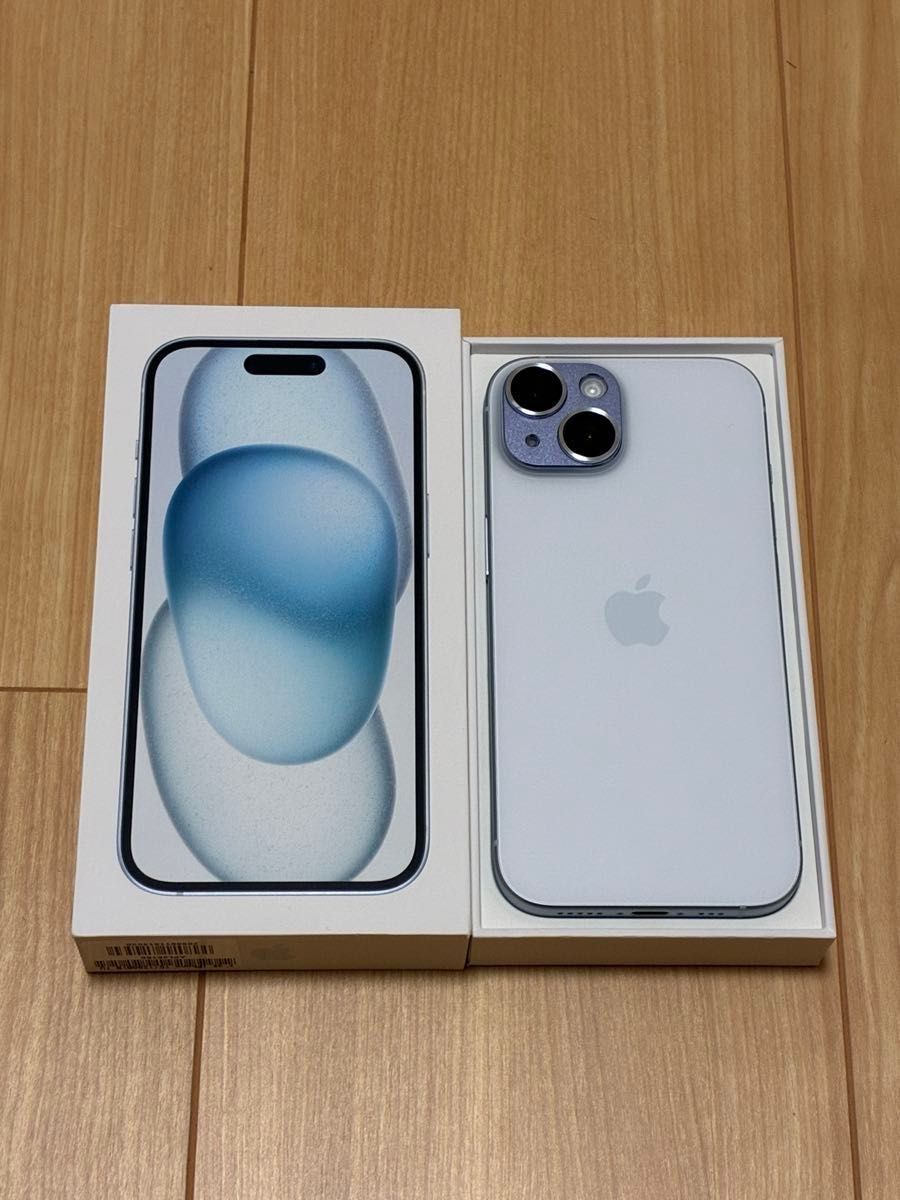 Apple iPhone15 128GB ブルー 付属品あり SIMフリー アップル