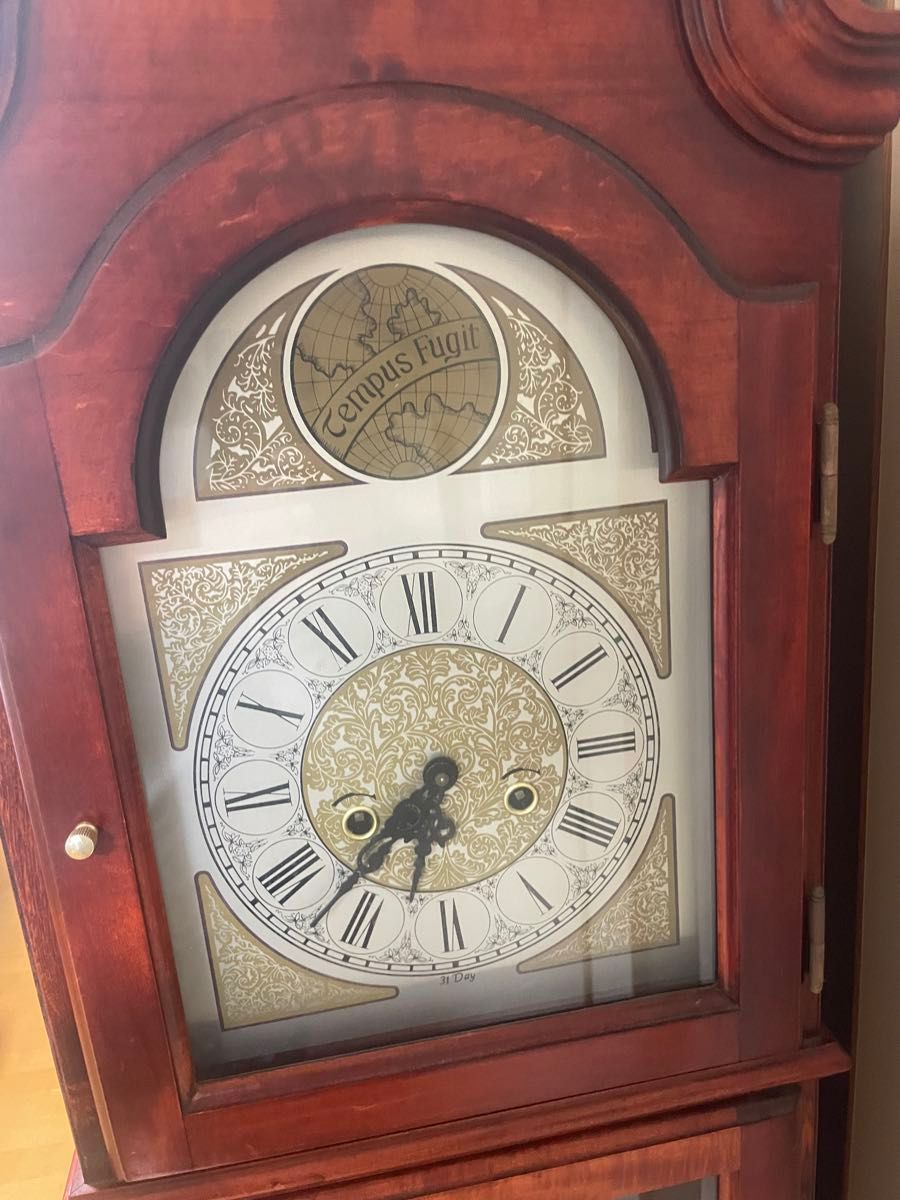 柱時計 振り子時計Tempus Fugit ホールクロック 柱時計 ゼンマイ式