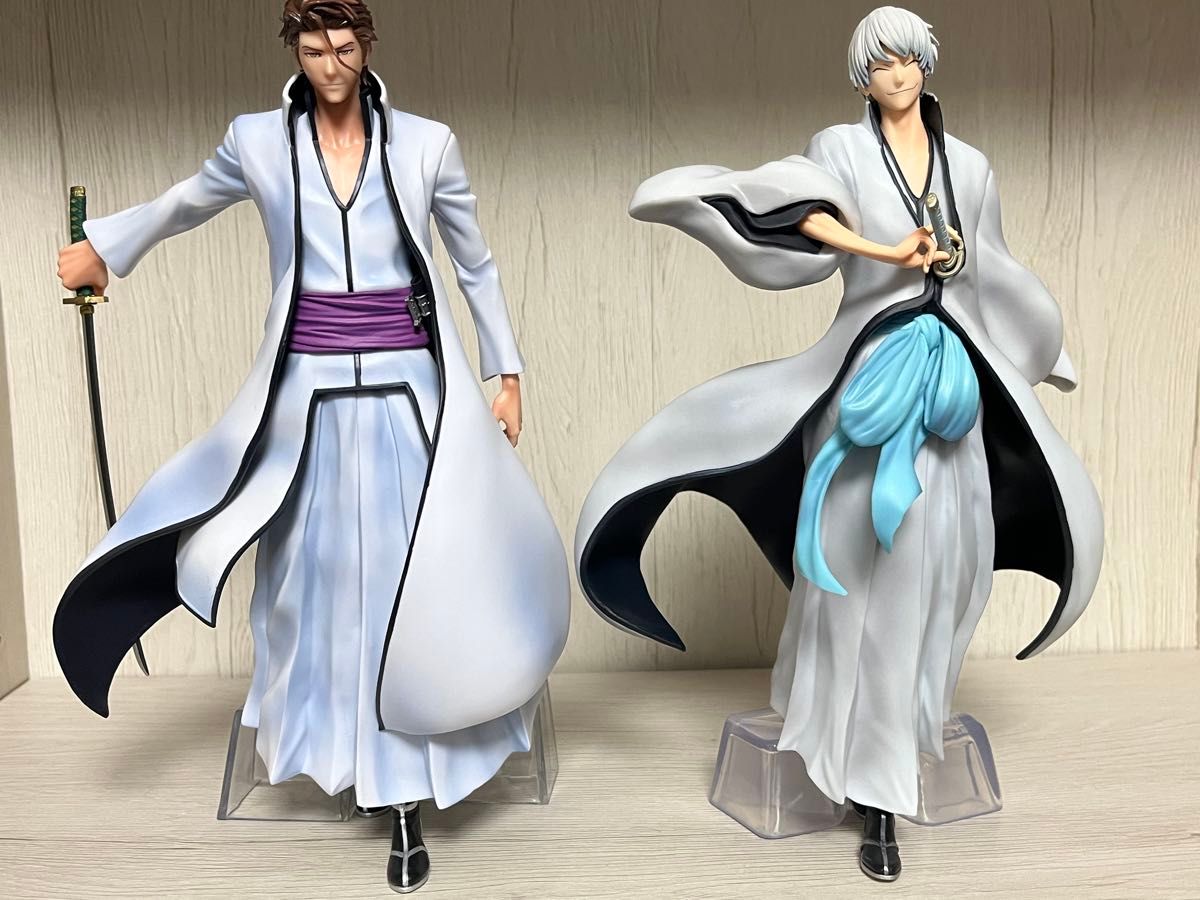 一番くじ BLEACH B賞 藍染惣右介 & B賞 市丸ギン 2体セット 箱なし