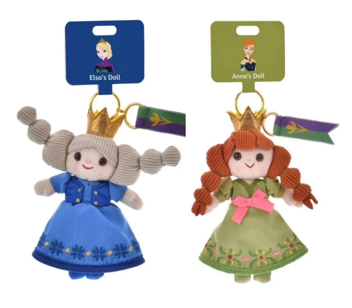 アナ エルサ ぬいぐるみキーホルダー・キーチェーン アナと雪の女王