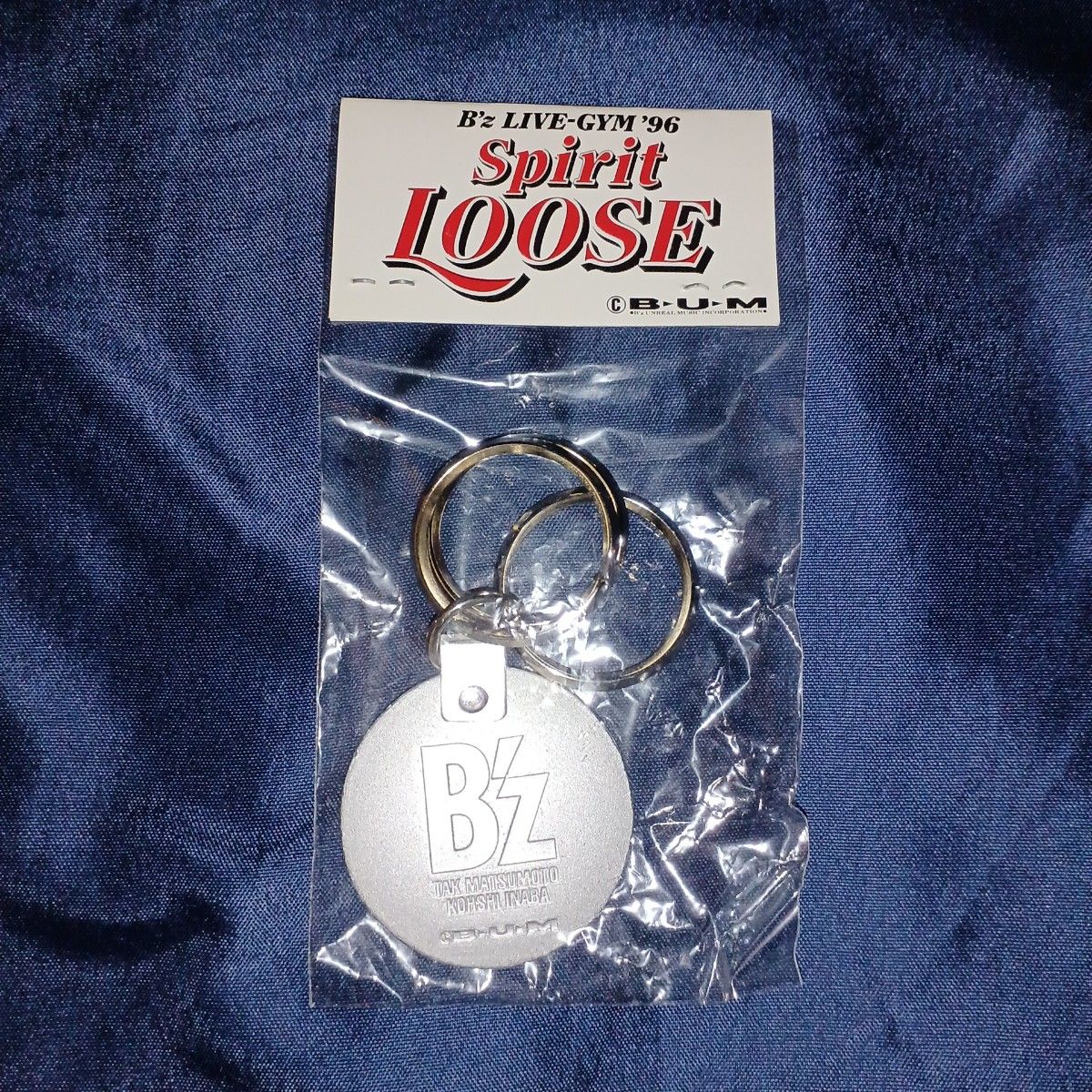 B'z 公式ツアーグッズ LIVE-GYM'96 Spirit LOOSE キーホルダー 内袋未