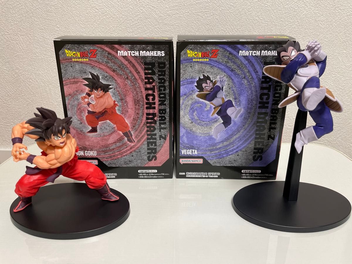 新品同様 ドラゴンボールZ MATCH MAKERS 孫悟空 VS ベジータ 2種セット