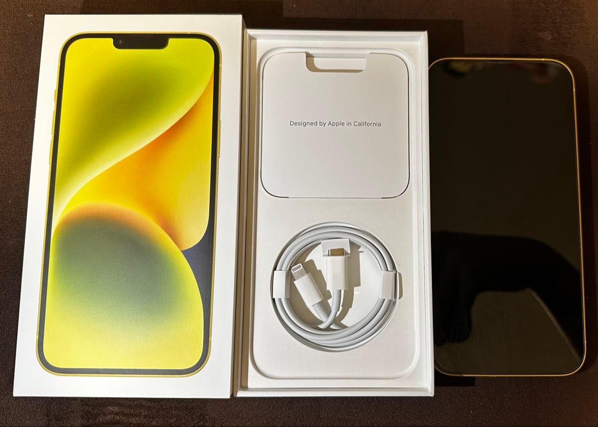 iPhone 14 Plus イエロー（128GB）最大容量77％｜ライトニングケーブル