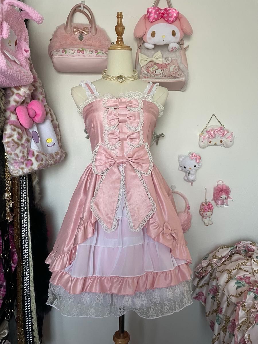 La Parfait one piece himegyaru ラパフェ リボンワンピース 姫ギャル