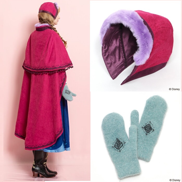 シークレットハニー ディズニー アナ雪 雪山 ドレス＆ケープ帽子手袋
