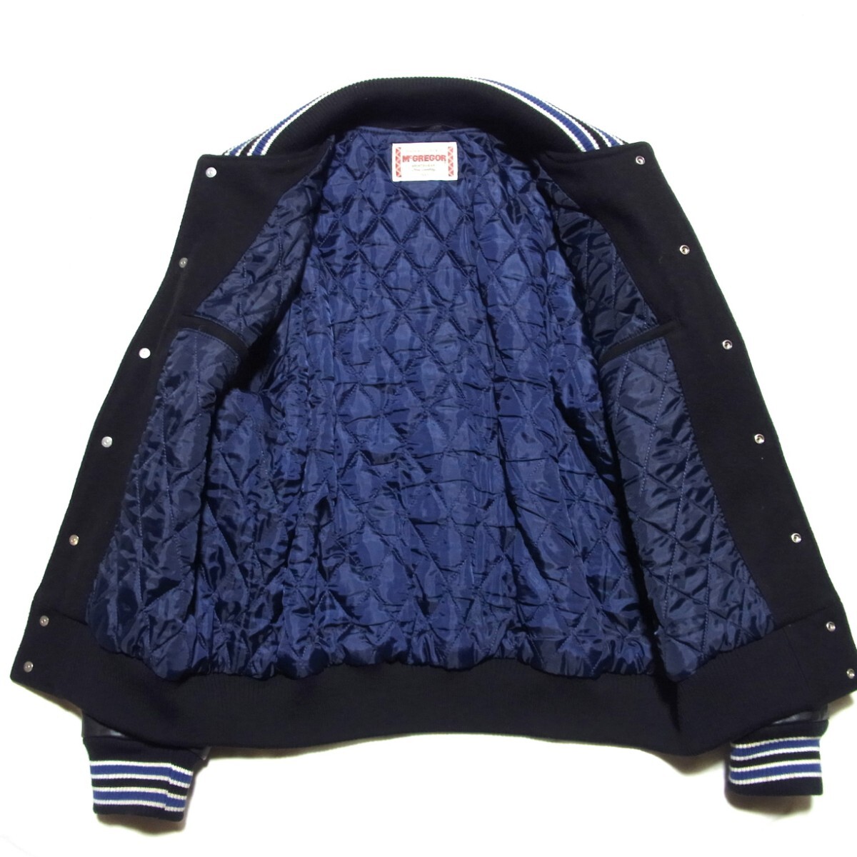 希少 McGREGOR マクレガー 袖レザー エンブレム ワッペン メルトン