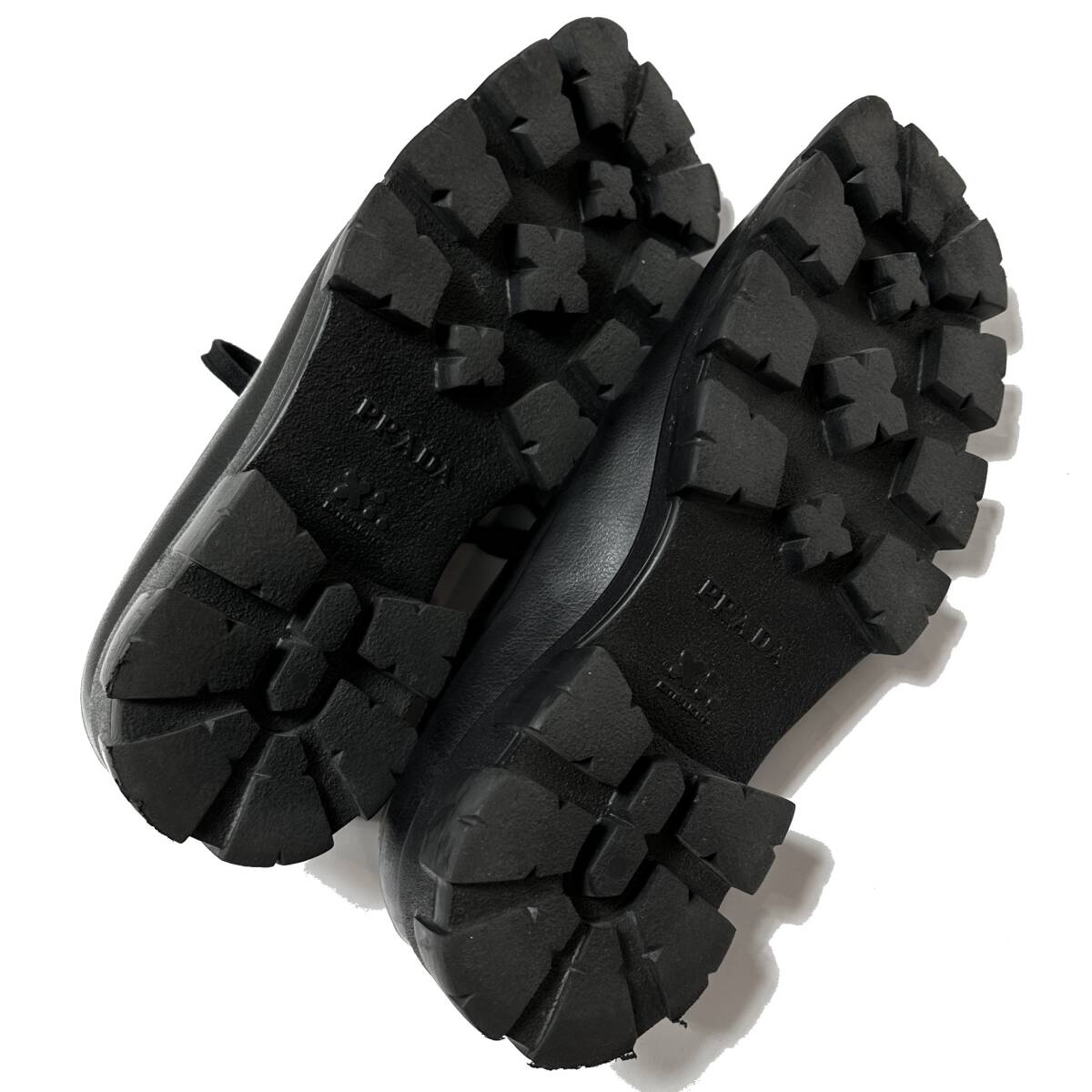 正規品 PRADA モノリスダービーシューズ UK10 5 29 プラダ 革靴 ブーツ