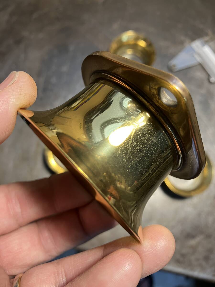 真鍮 ファンネル40πで使用 weber Solex 真鍮 ファンネル40πで使用