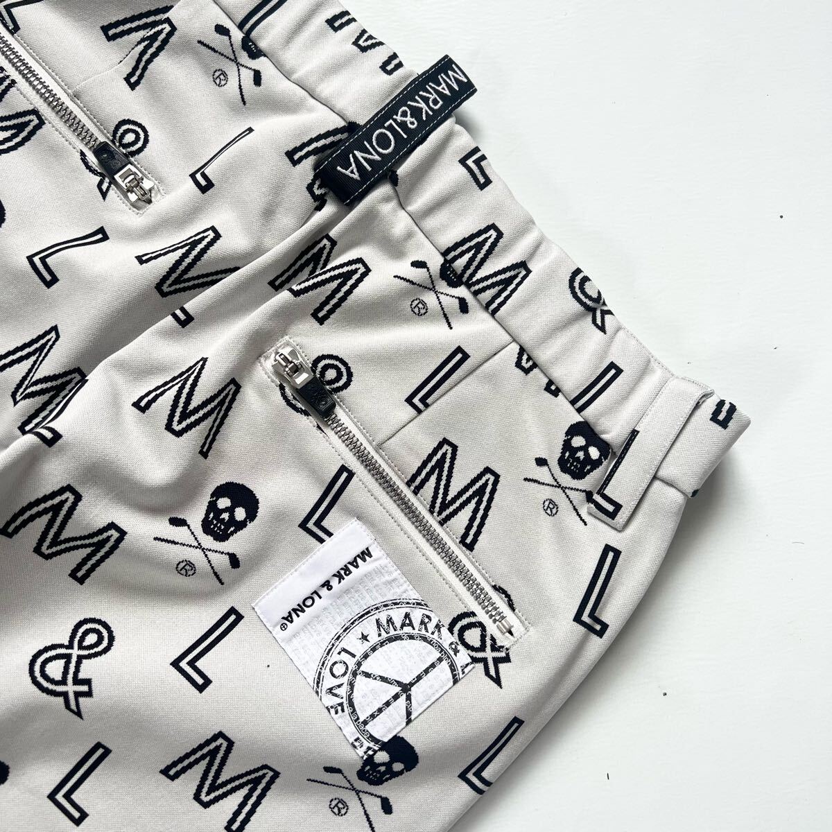 MARK&LONA マークアンドロナ セットアップ 総柄 メンズ ゴルフ スカル