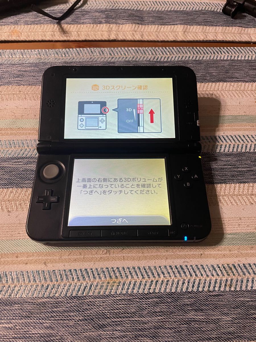 ニンテンドー3DSLL レッドブラック 本体動作品 送料無料 付属品付き