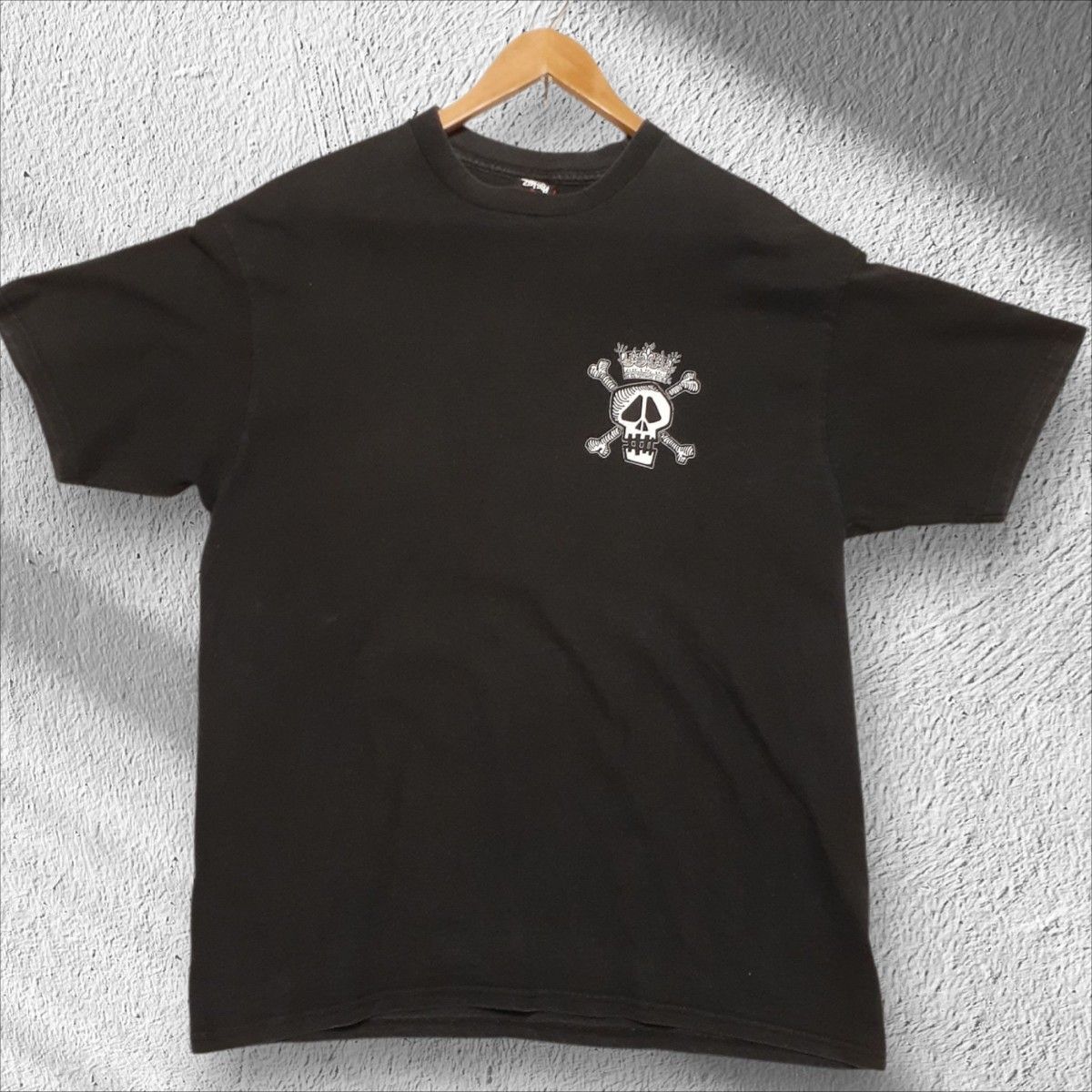 STUSSY スカルデザイン Tシャツ Lサイズ 2000年代ステューシー スカル