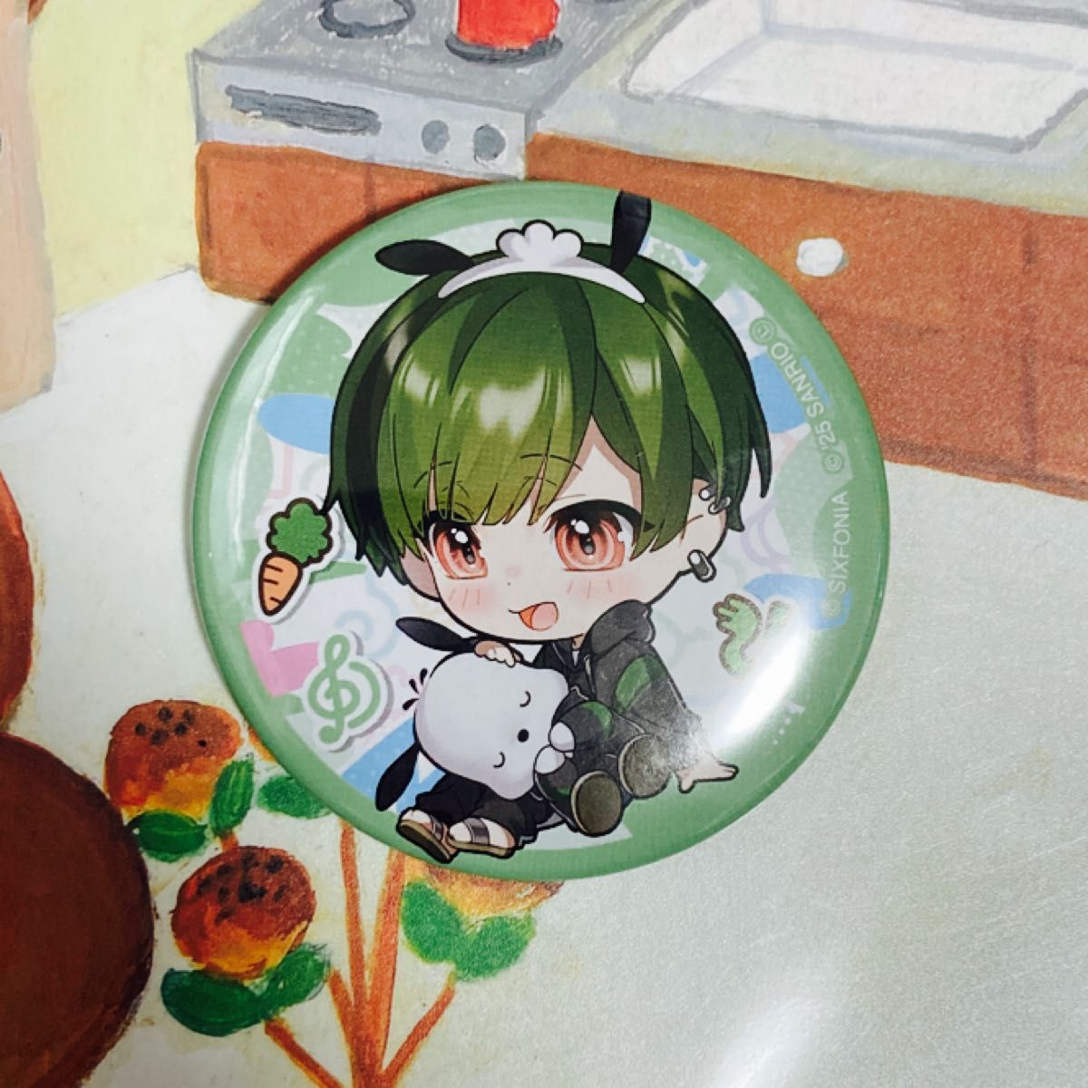 シクフォニ サンリオ コラボ 缶バッジ 2025 すちくん ポチャッコ SD