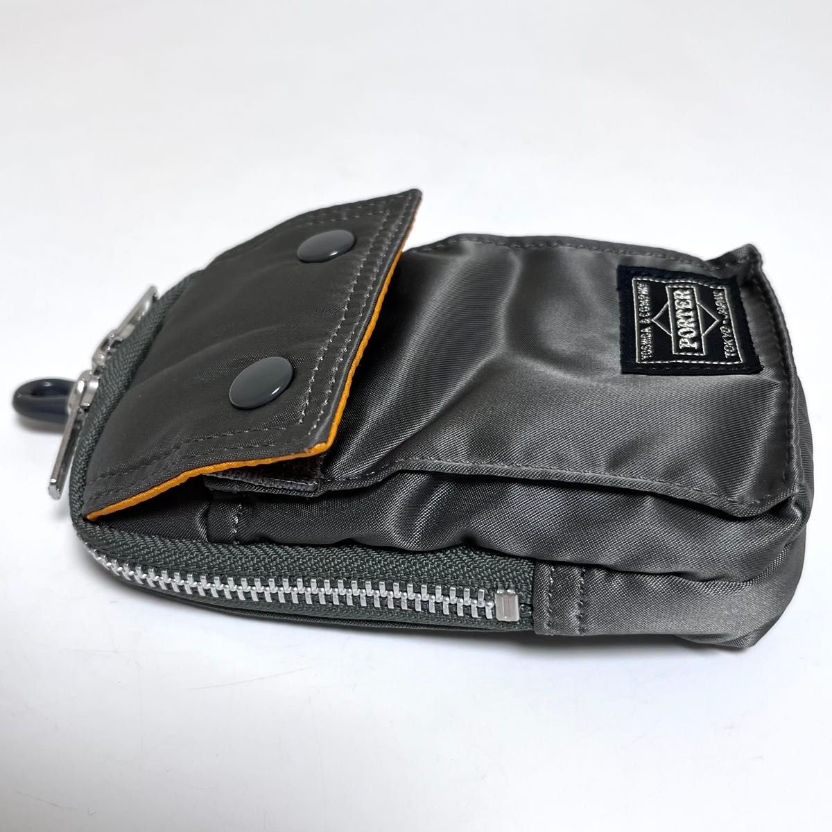 ほぼ未使用】ポーター タンカー ポーチ シルバー グレー コインケース