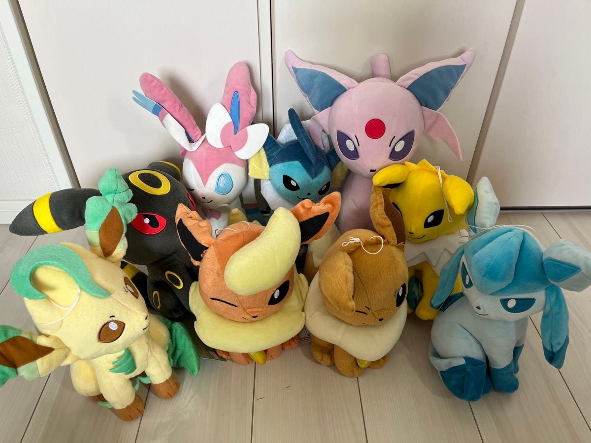 ポケモン ブイズぬいぐるみ イーブイブラッキーニンフィアグレイシア