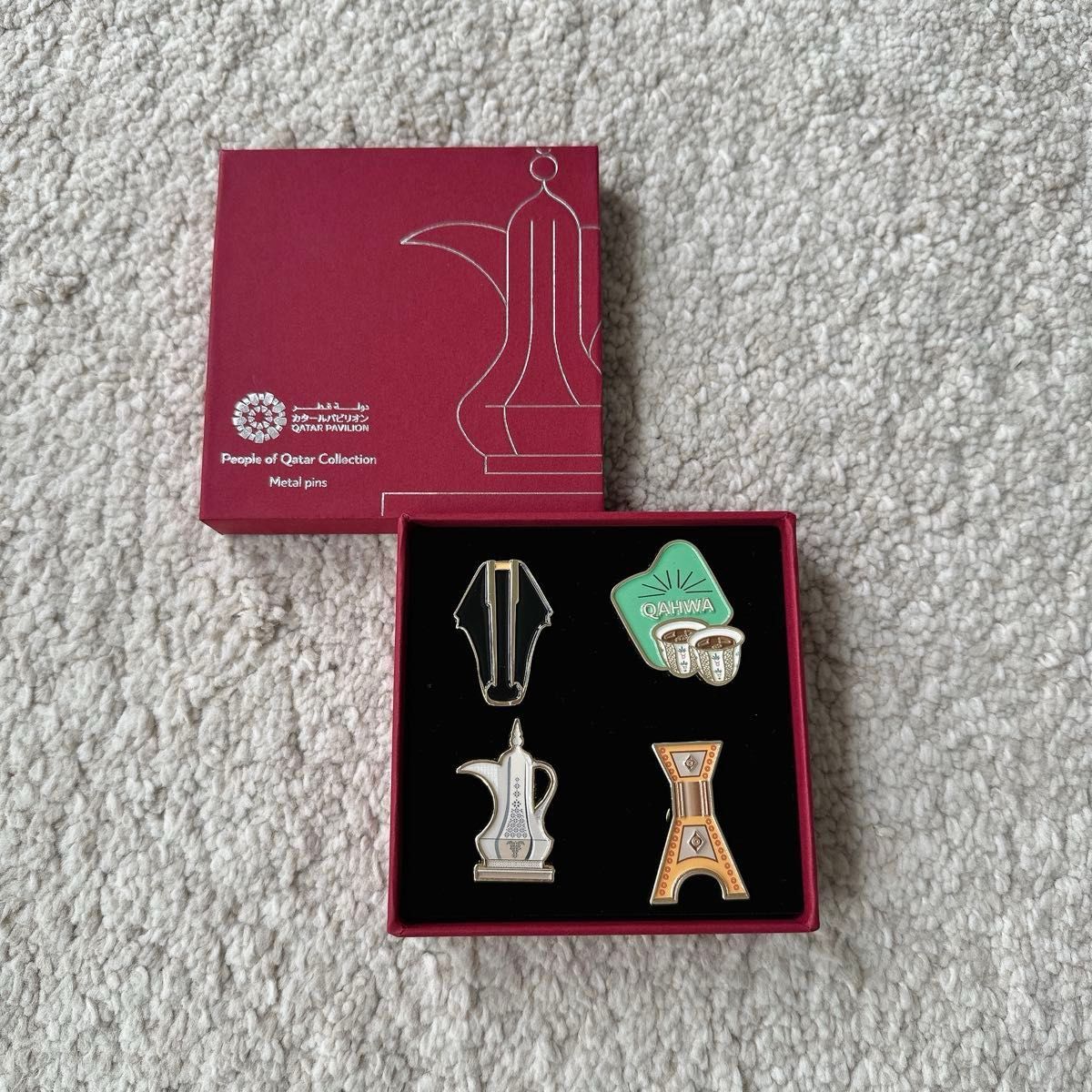 大阪万博限定 新品未使用 カタールパビリオン限定ピンバッジ3セット