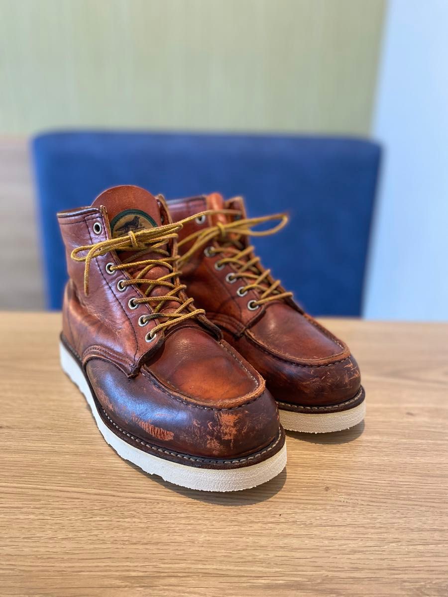 ソール新品】半円犬タグ 93年製 レッドウィング 875 US6 5E 赤茶