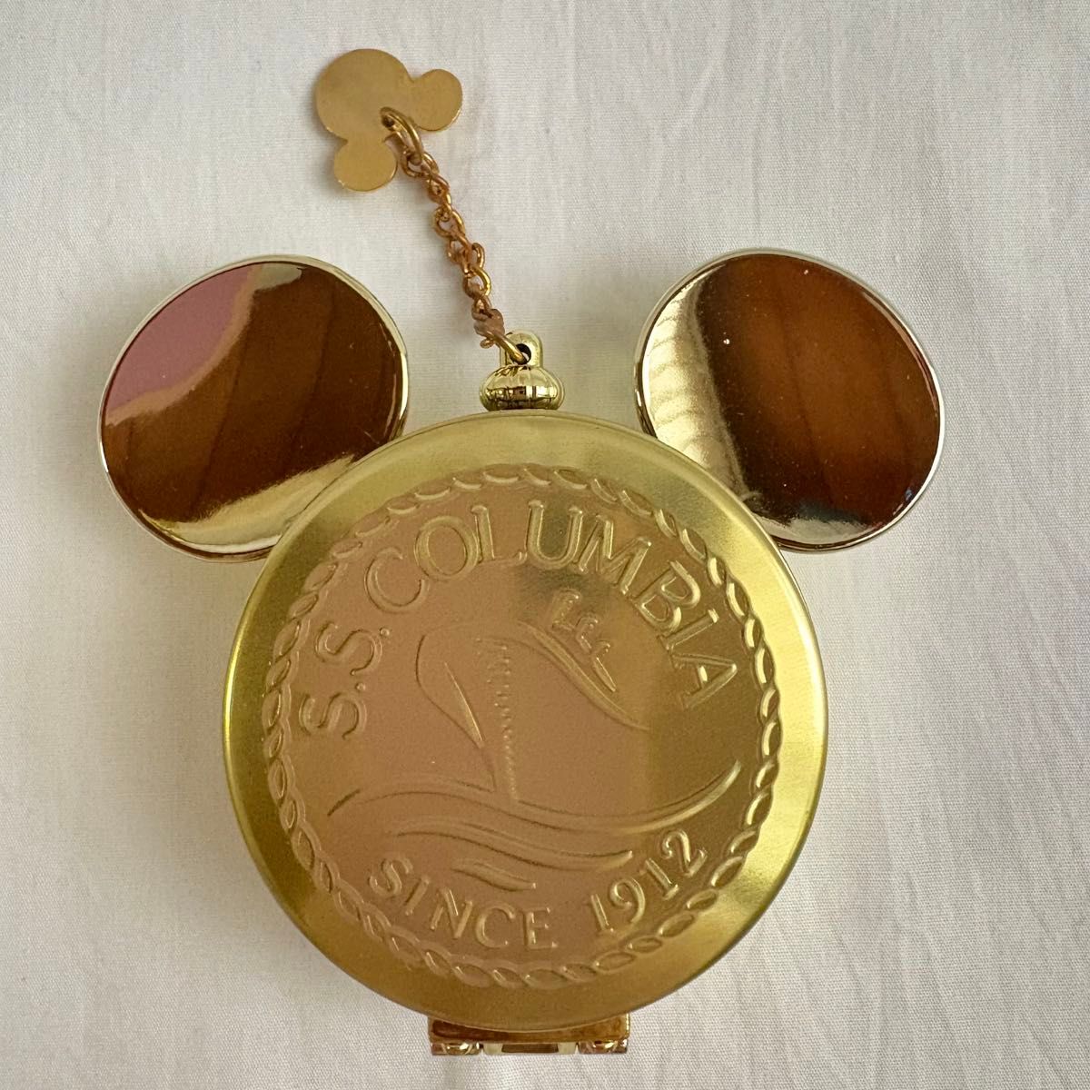 東京ディズニーシー S S COLUMBIA 缶ケース 懐中時計風 ミッキーマウス