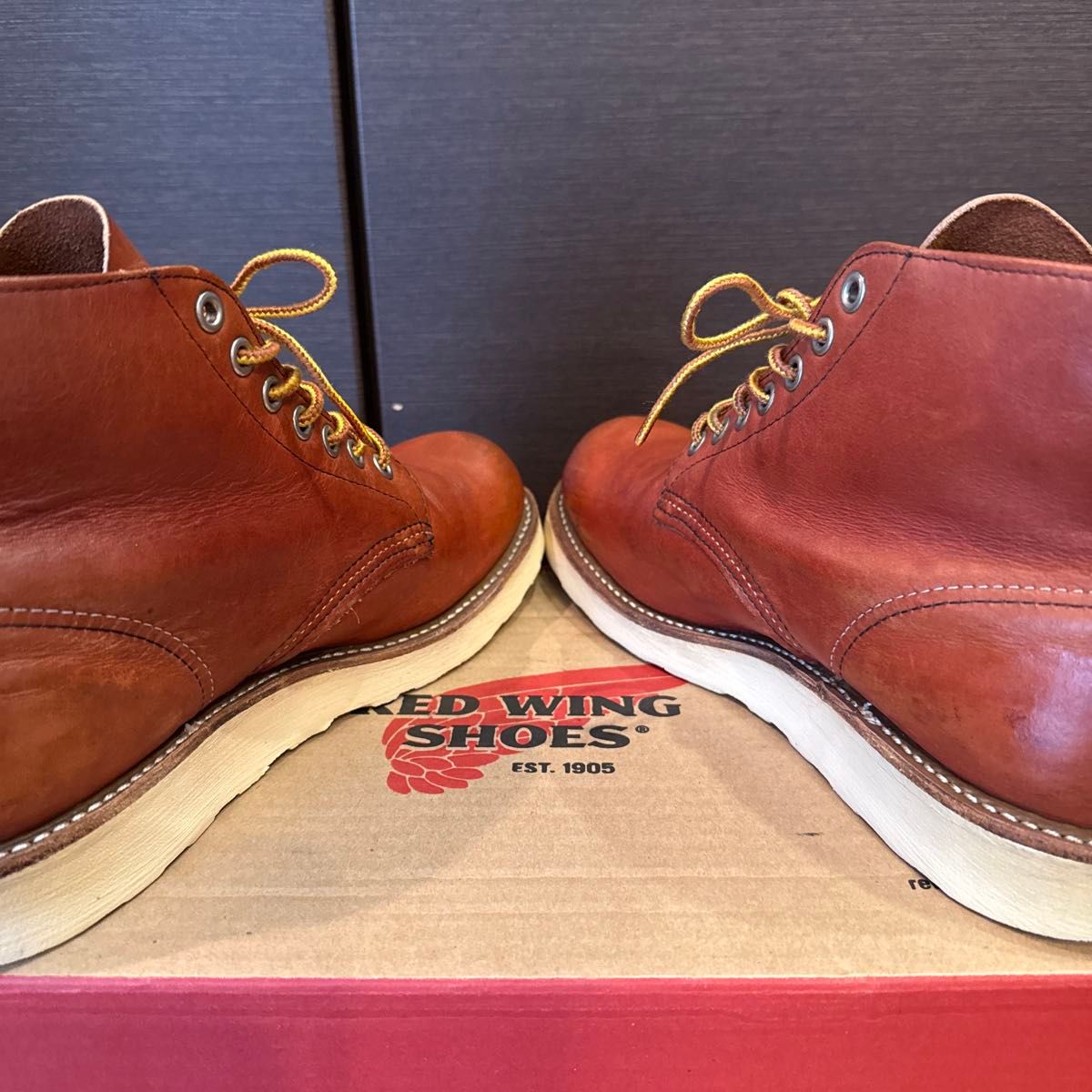 良品08年6 5D】レッドウィング8166プレーントゥ RED WING｜Yahoo