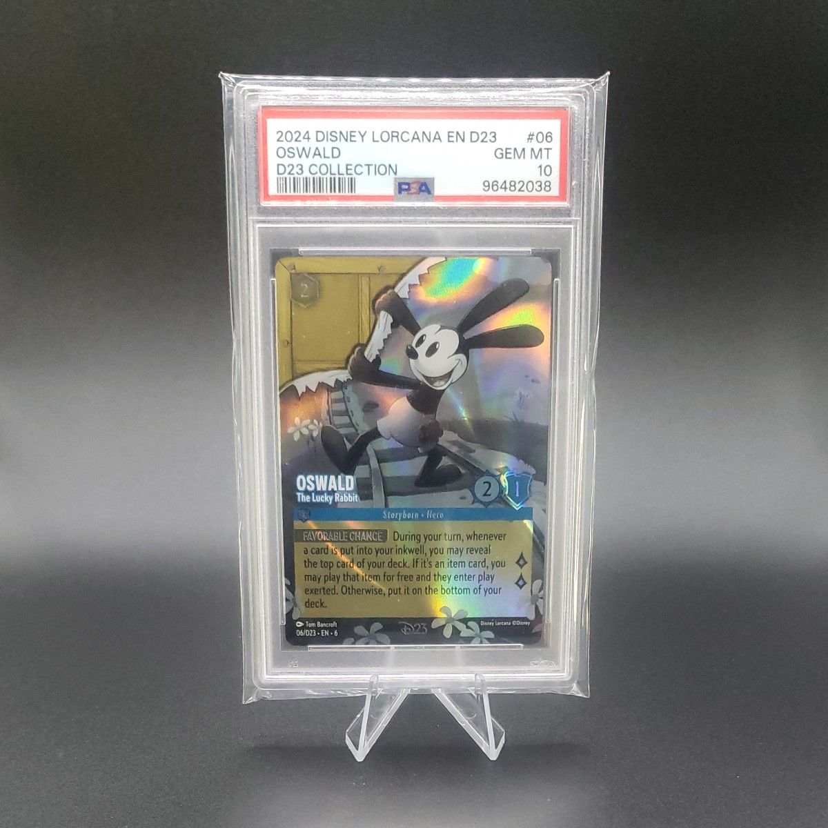 D23限定・PSA10】ディズニー ロルカナ OSWALD GEM MINT｜超希少 初期