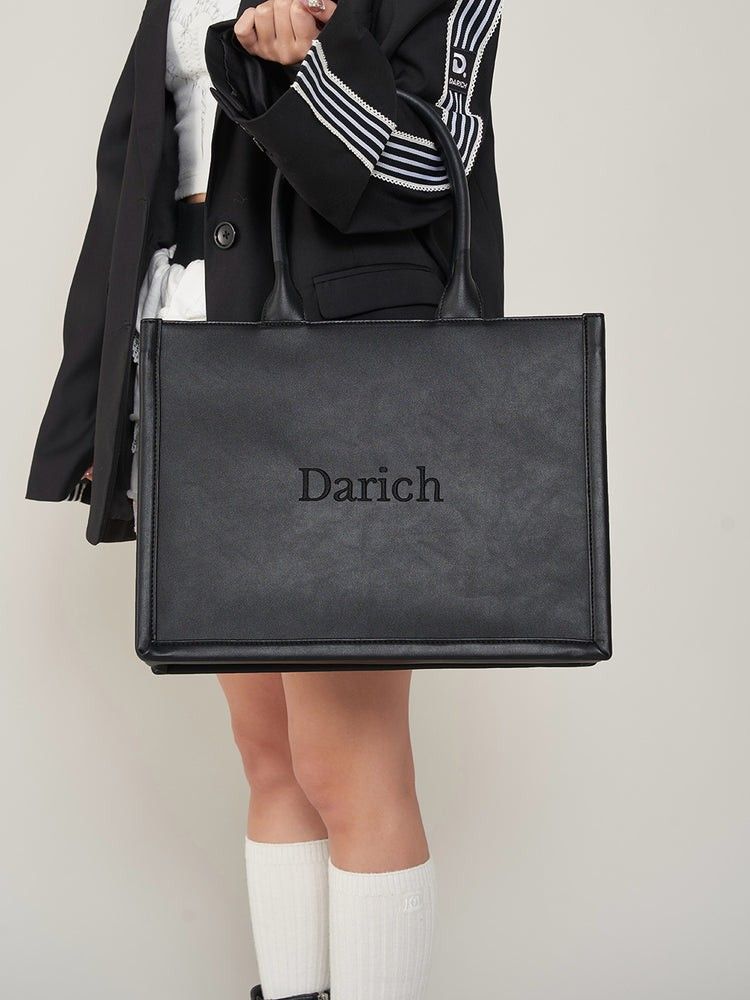 ダーリッチ Darich ロゴレザートートバッグ ブラック｜Yahoo!フリマ