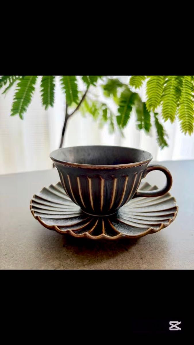 伊藤剛俊 白金珈琲カップ&ソーサー 伊藤剛俊 白金珈琲カップ&ソーサー